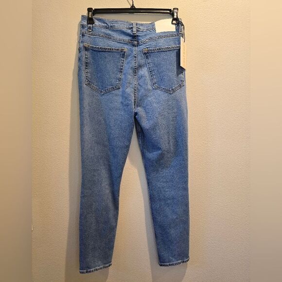 GRLFRND PIPER Super High Rise Stretch Slim Crop Jeans Prospect Park NWT Sz 26 - Picture 5 of 7